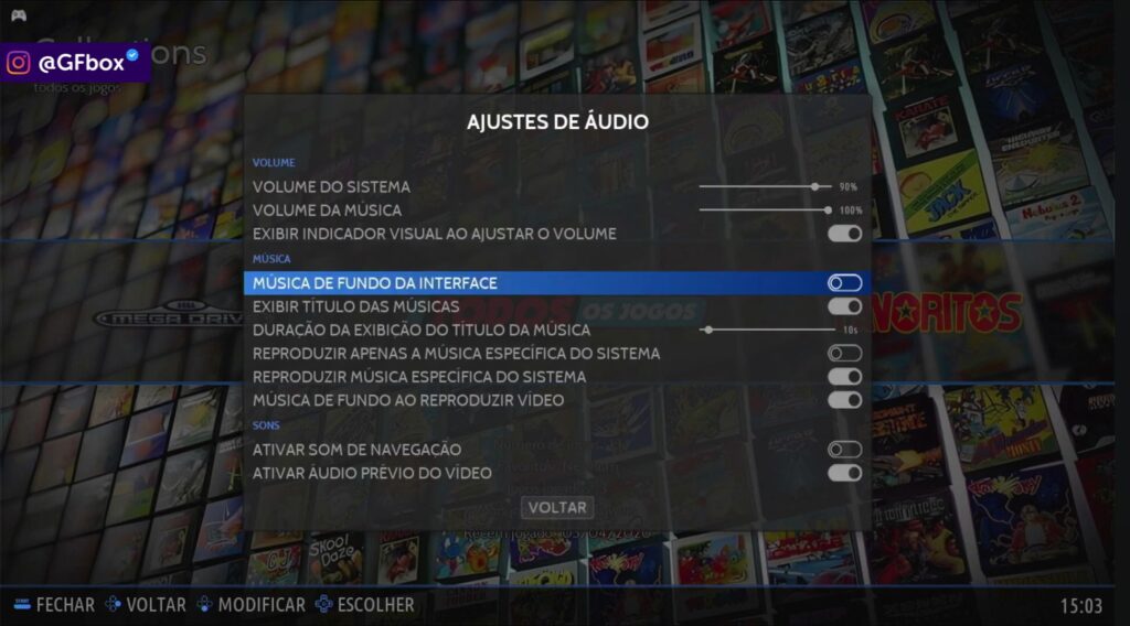 Problema de Som no Batocera