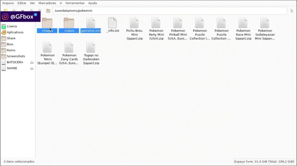 Apagando as pastas de imagens, videos e gamelist.xml, para que o screenscraper adicione midias e as capinhas corretamente