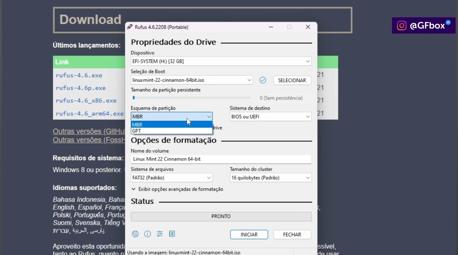 Como Instalar o Linux Mint em Computadores Antigos: Guia Completo - GFbox