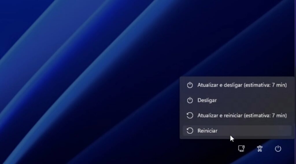 acessando o cmd por meio do botão shift e reiniciarpara recuperar senha do windows