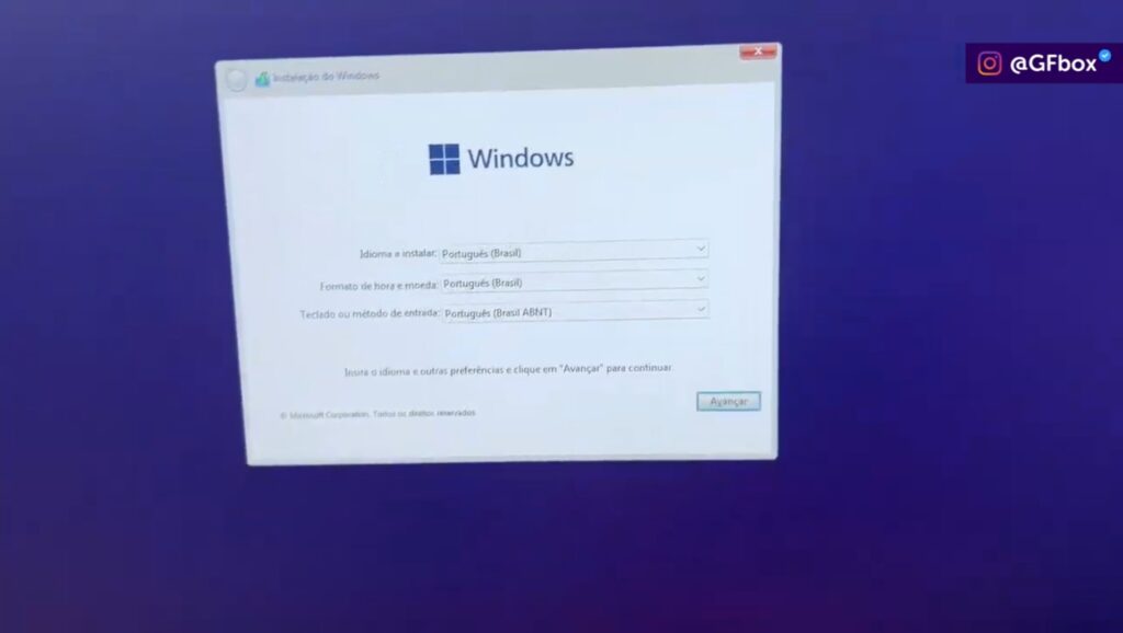 configurando o windows