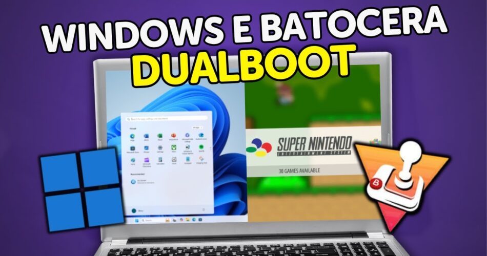 windows e o batocera - windows - batocera - como instalar windows e o batocera - partição SHARE