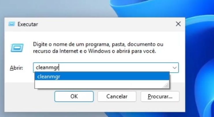 acessando a pasta cleanmgr para fazer a limpeza total no windows