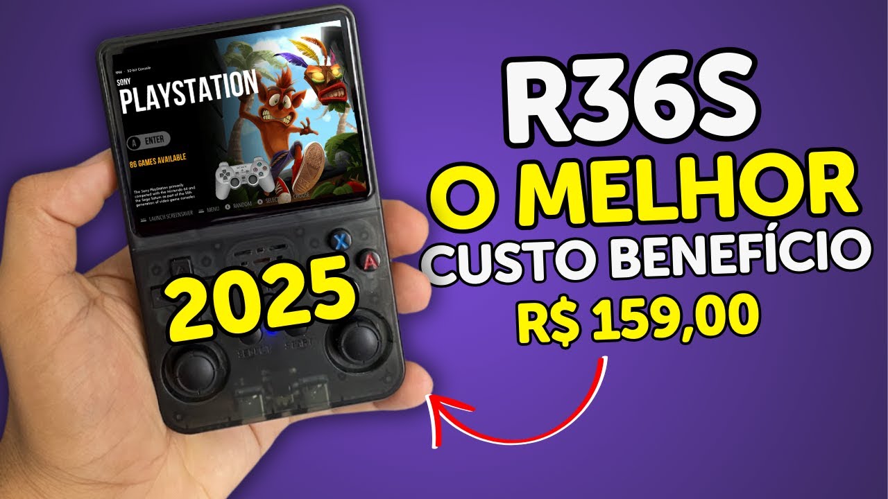 R36S Console Portátil: O Melhor Custo-Benefício Para Jogos Retrô em ...