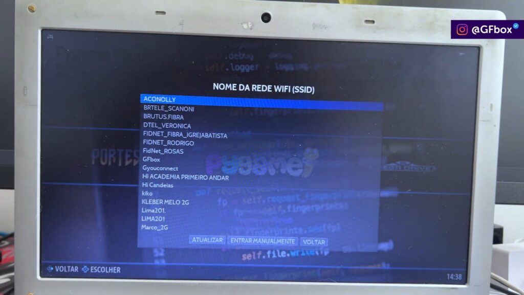 IP de redes disponiveis no Batocera