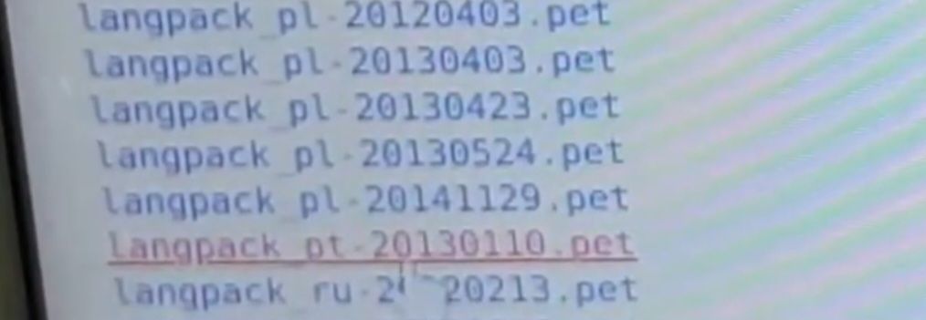 selecionando o arquivo de tradução do puppy linux