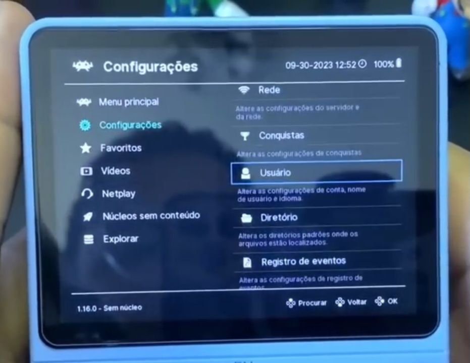 acessando o úsuario