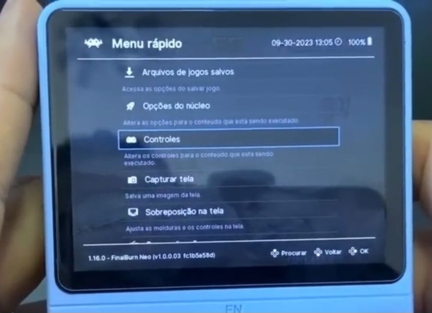 personalizando os botões do controle