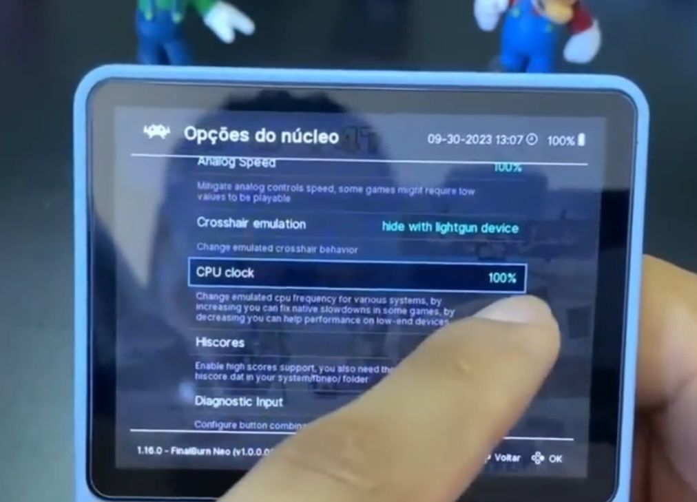 Aumentando a CPU do ArkOS