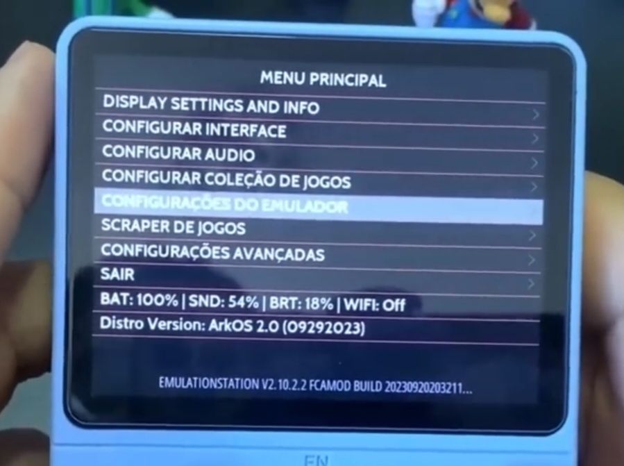 configurando os emuladores no ArkOS