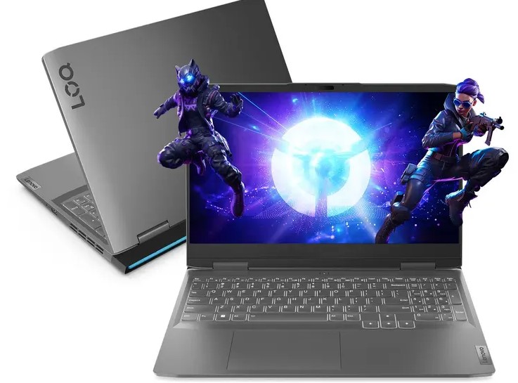 Tela de um dos melhores notebook de 2025 - Lenovo LOQ